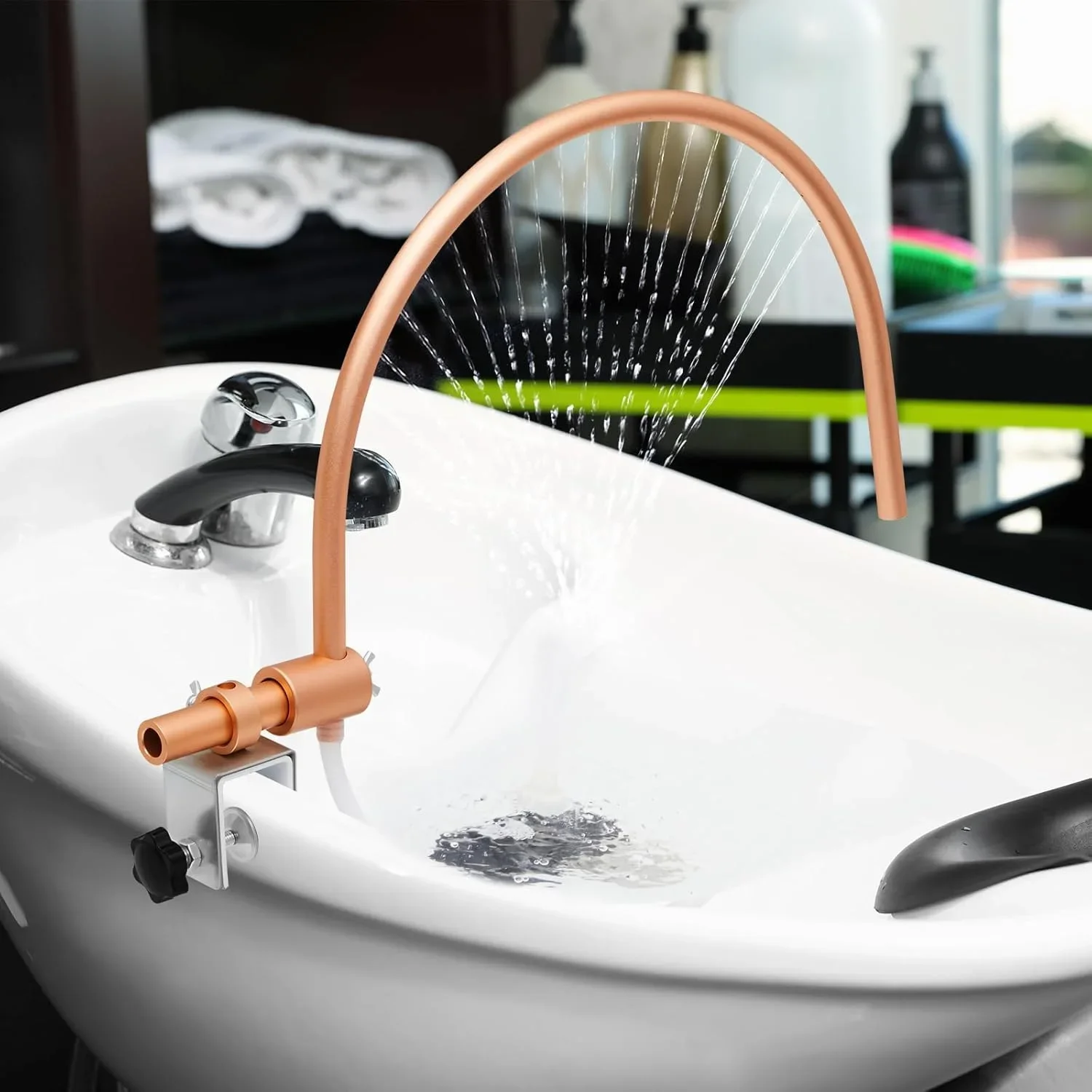 Water circulation, installation head, rinse, upgraded ceramic basin, universal elbow, hydrotherapy, running water shampoo