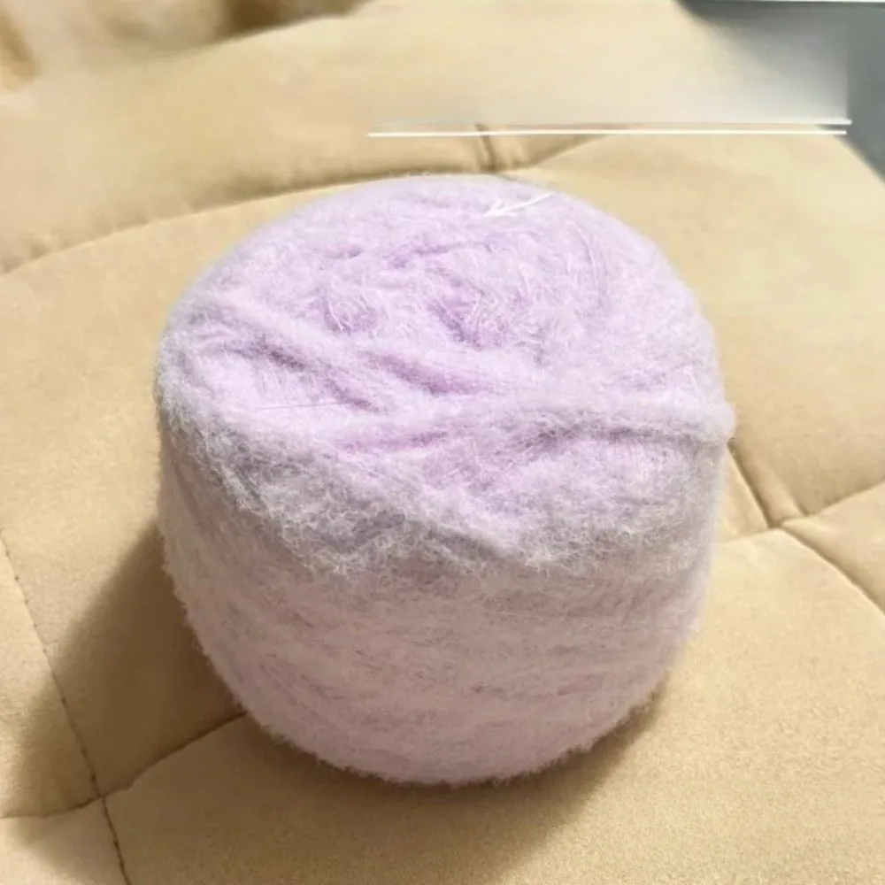 100g New Fluffy Mohair Yarn Solid Color Warm Knitted Scarf Yarn DIY Medium Thick Crochet Yarn Knitting Sweater