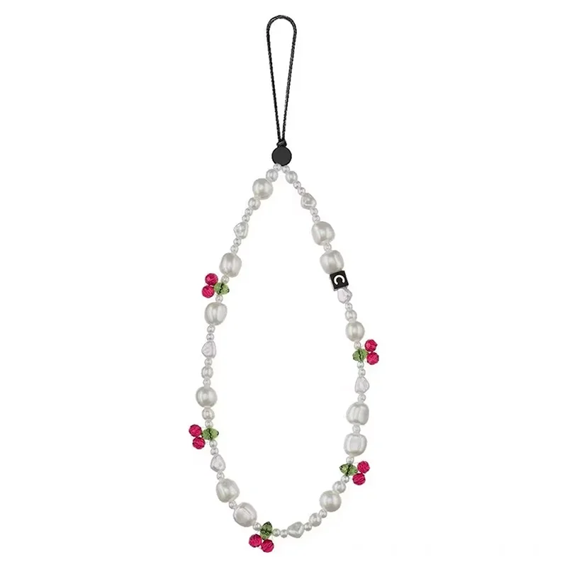 

Cherry Beads Chain Universal Phone Straps IPhone Lanyard Samsung Galaxy Phone Hanging Chain