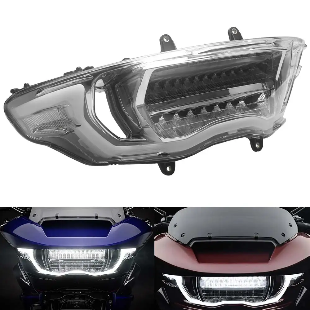 Multi Function Headlight For Harley Davidson Road Glide Fltrt Fltrxse Fltrxstse Fltrx Fltrxl 2023-2026 Black Housing Clear Lens