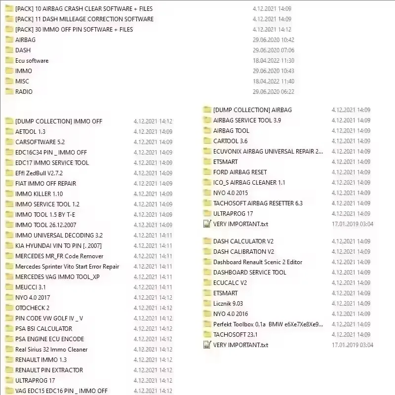 Dernier paquet 2024 32 go, CORRECTION de messages de tableau de bord + AIRBAG CRASH transparent + IMMO OFF + DASH + IMMO SOFTWARES, téléchargement de l'installation vidéo