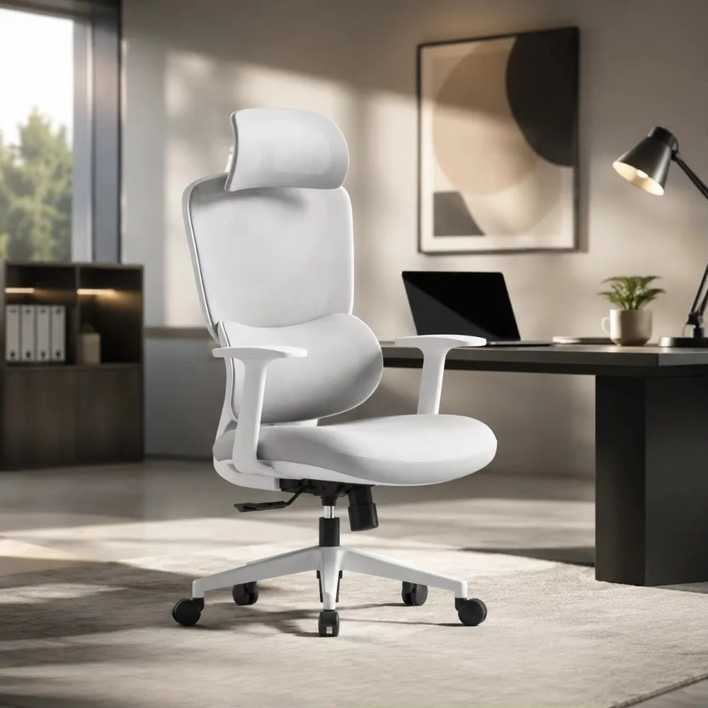 2026 New Model Ergonomic Full-Body Office Chair with Adjustable High Backrest Headrest and Adjustable Executive Boss OfficeChair
