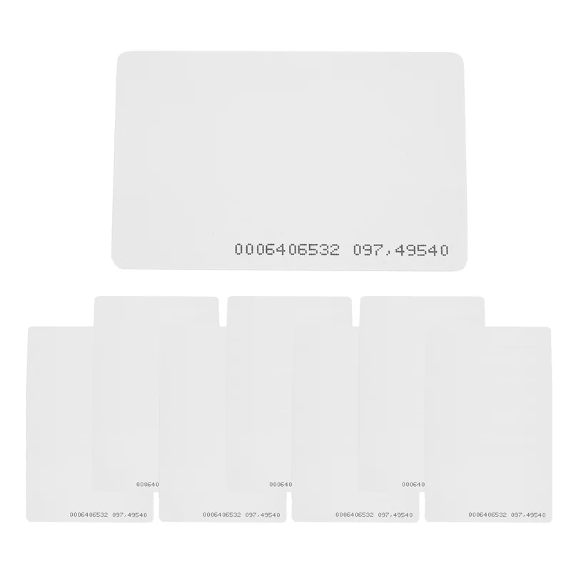 

AEF7-50Pcs Access Control Card RFID Card 125Khz EM4100 TK4100 Smart Proximity Card RFID Tag Key For Access Control Key