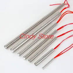 1PCS Mold Cartridge Heaters Heating Element Cylindrical Tubular 12mm/16mm Tube AC220V 100W-1200W