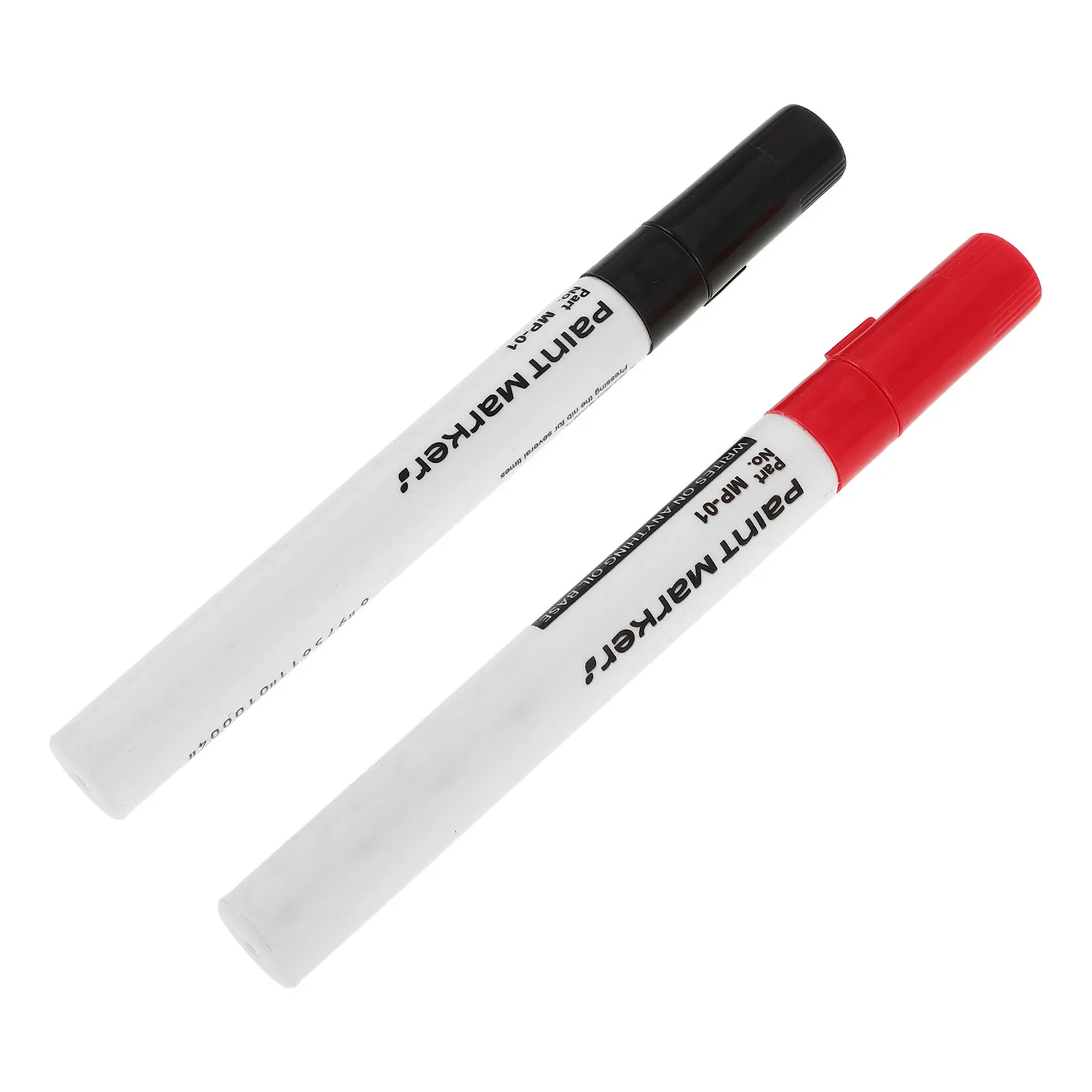 2Pcs Waterproof Oil-Based Monument Paint Pens High Precision Marker Pens for Stone Porcelain Marking Repair Drawing DIY