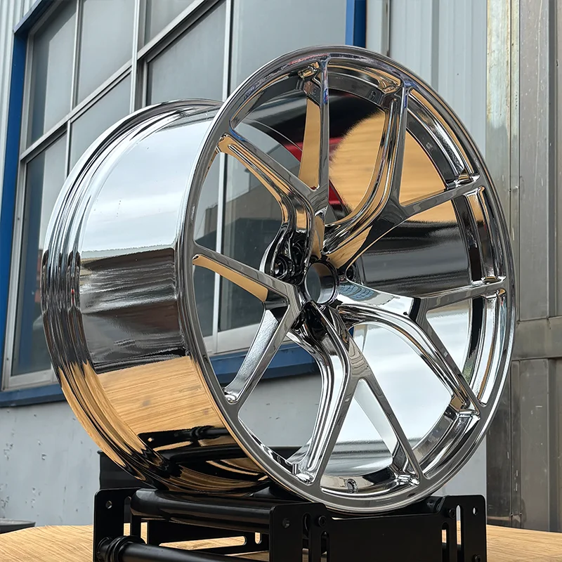 Full Chrome Y Spoke Deep Concave Forged Wheels 5*114.3 5*130 5*120 5*112 Alloy Rims 18 19 20 22 24 Inch for G87 M2 M5 G82 X5