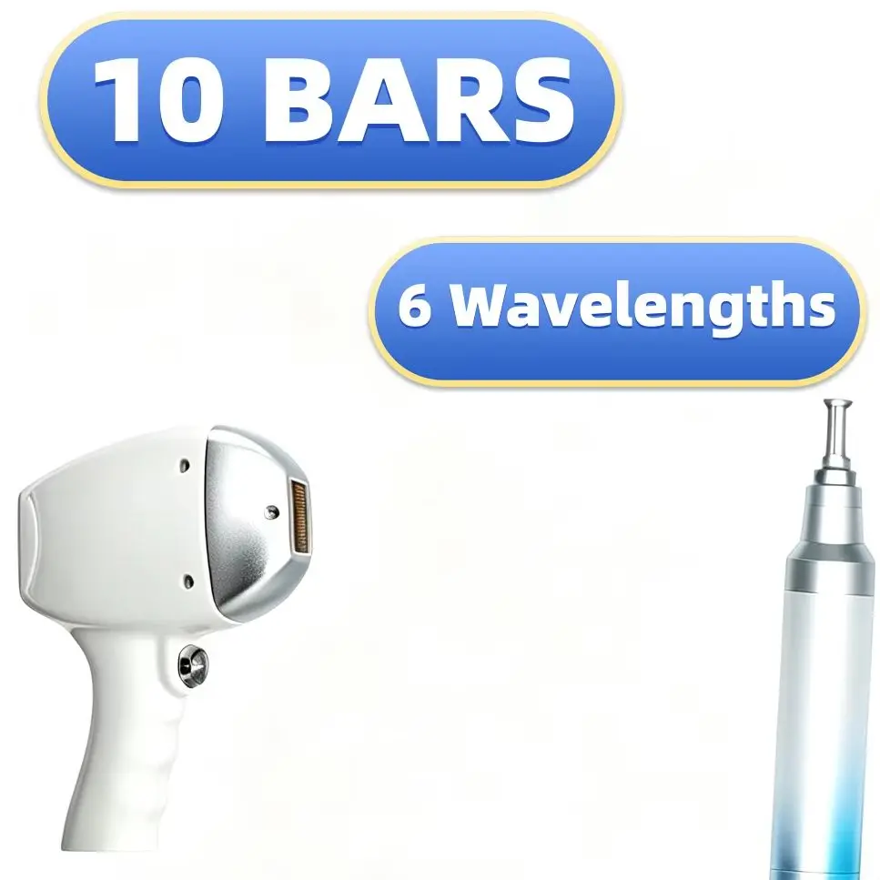 7000W 16BARS  Soprano 2 in 1 808+Picosecond Diode Hair Removal Device Laser Picosecond Tattoo Removal Permanent Hair Removal