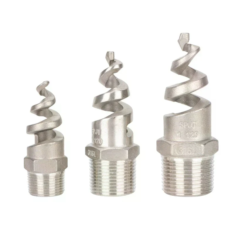 Spiral Cone Spray Nozzle 1/2 3/4 1 Inch Male Thread Cooling Tower Dust Collector High Efficiency Water Sprinkler Set