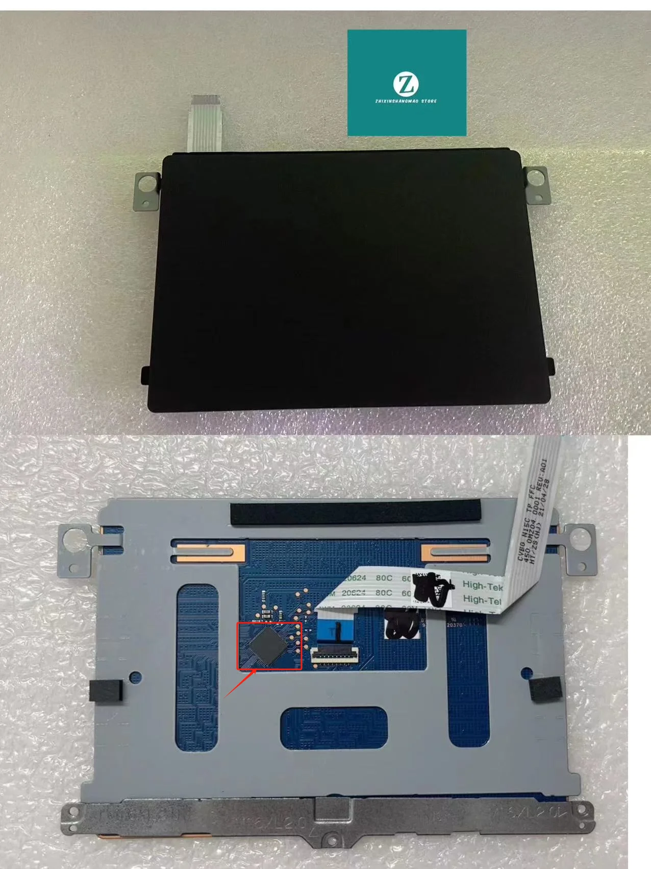 Imagem -04 - Genuíno para Dell Inspiron 15pro 5510 5515 Touchpad Trackpad Placa com Cabo