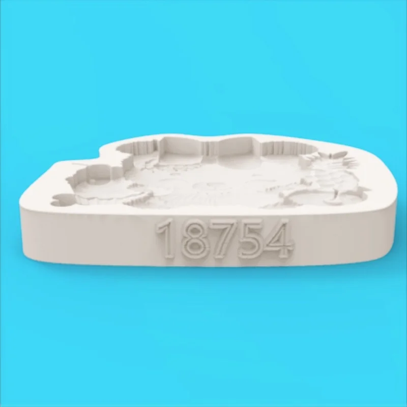 Sweet Party Bear Mold Design, Cupcake Polka Dot Bow Multi-Element Integrated Silicone Mold, Dessert Chocolate Homemade Silicone Mold