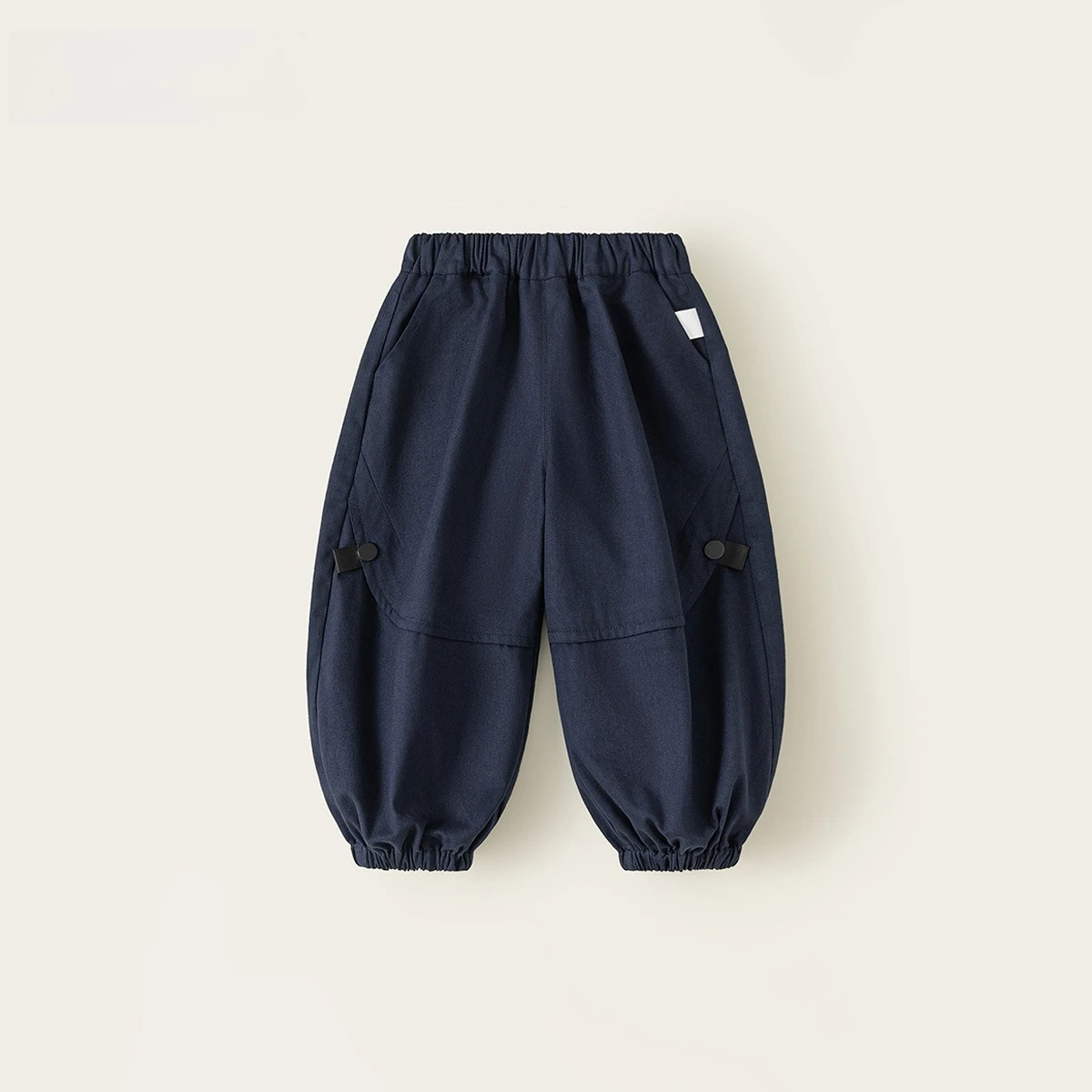 Autumn Kids Loose Tapered Pants Baby Exercise Elastic Waist Pure Pants