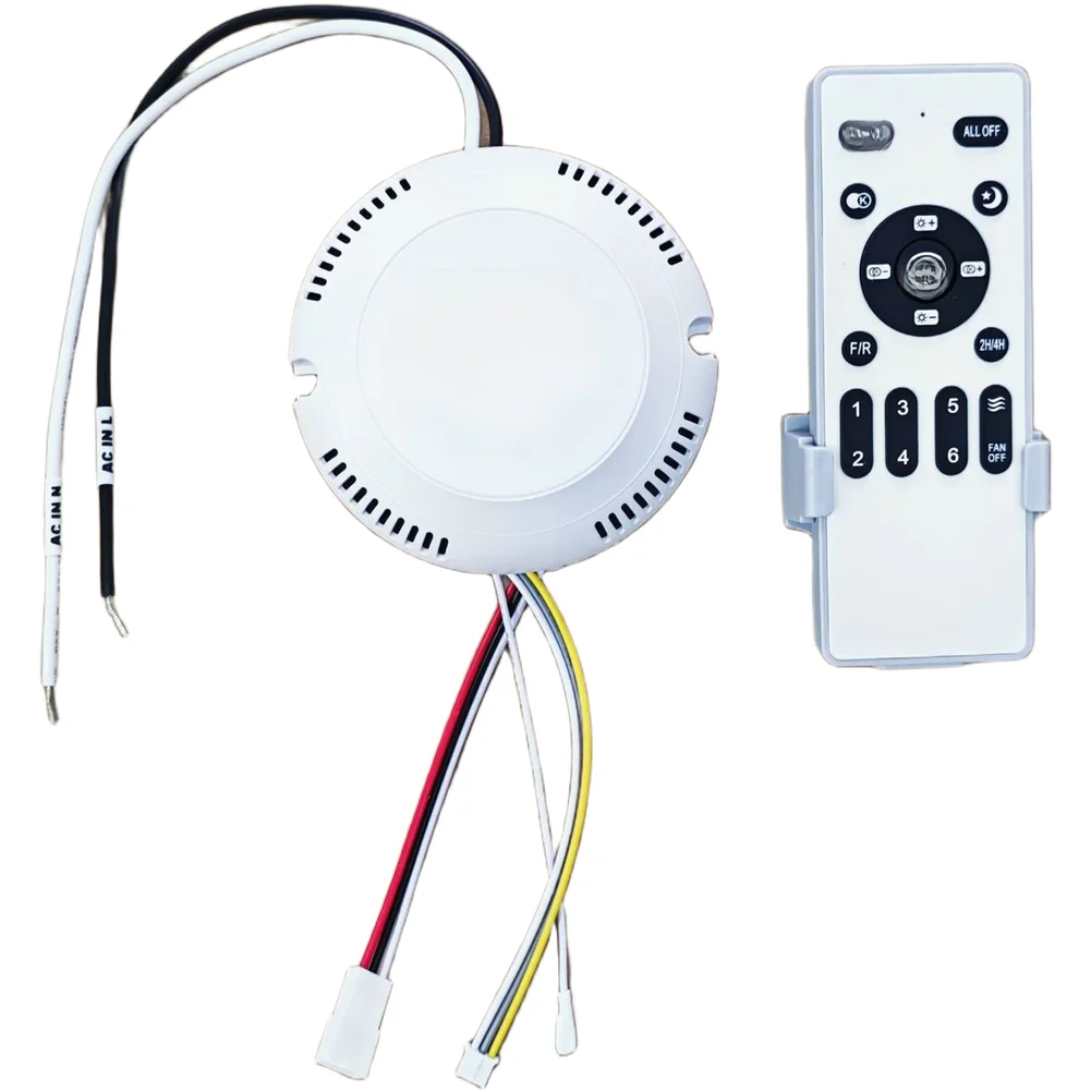 DC 24V Invisible Fan Light Remote Control Controller Stepless Dimmer 6 For Ceiling Fan Motor And LED For For Lighting Accessorie