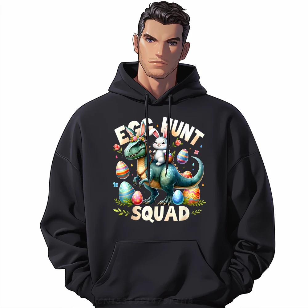 

Graphic Long Sleeve Hoodies Christmas Crew Neck Men's Hoodies Bunny Egg Hunt Graphic Hoodies Funny