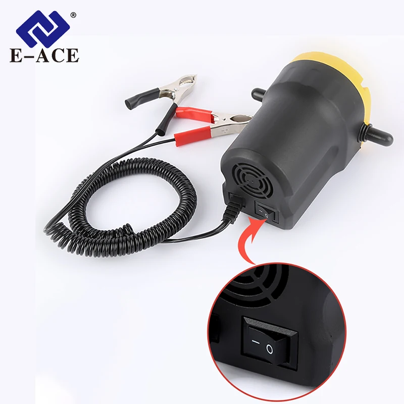 E-ACE Fuel Transfer Pump 12V Oil/Crude Extractor Transfer Engine Suction Pump Well Pump For Auto Car Boat