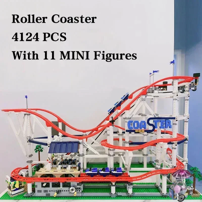 4124PCS Roller Coaster Blocks Bricks Model Compatible 10261 Birthday Toys Gifts 15039 18003 1125