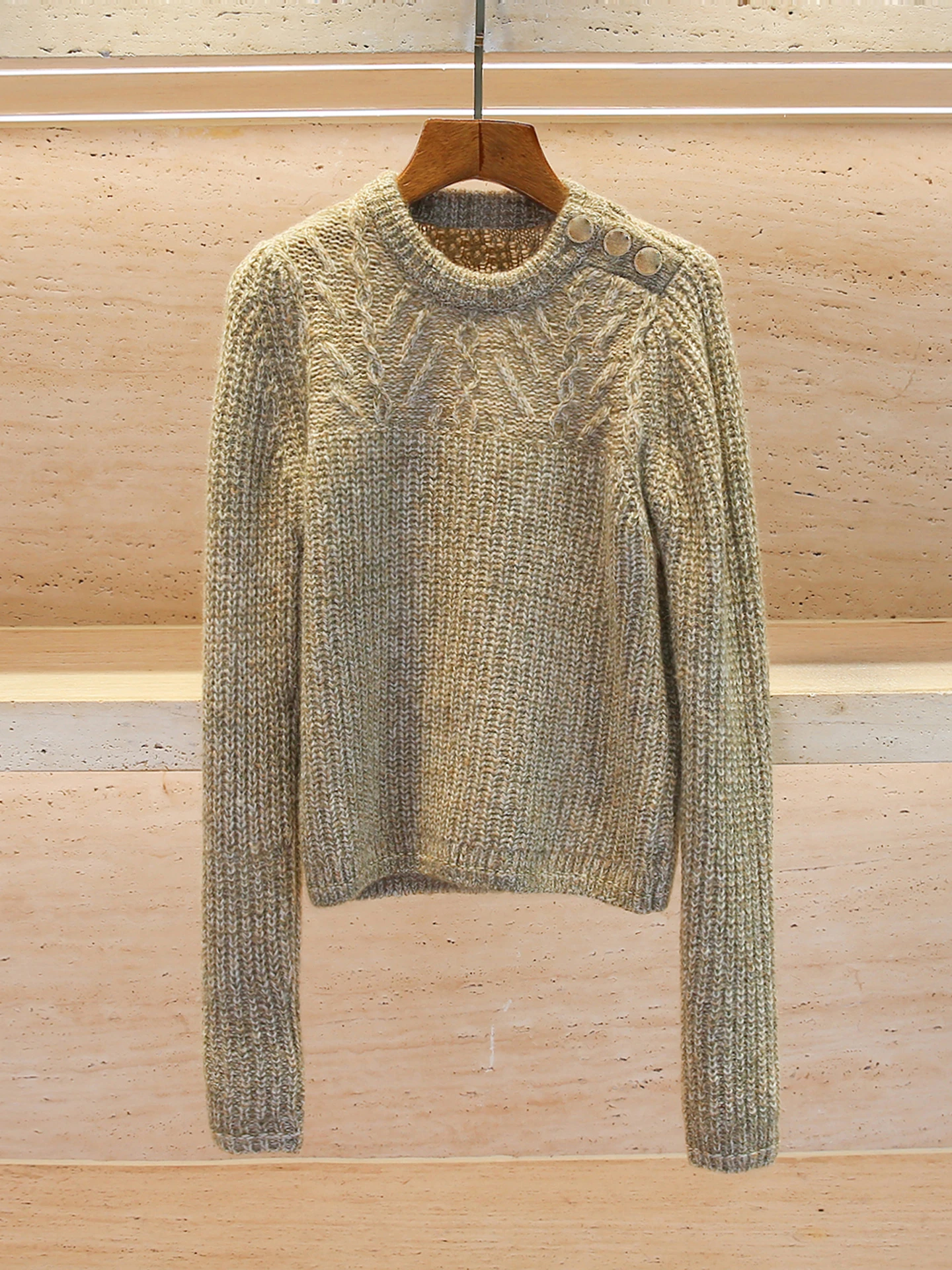 

Luxury Women's Knitted Sweater Twist Flower Design Winter Commute Sle Regular Fit Soft Medium Long Sve round Ne Top