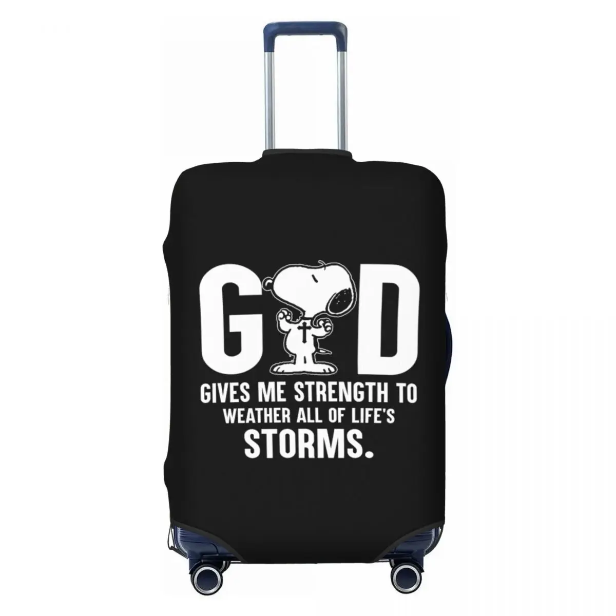 

Пользовательский милый мультяшный чехол для багажа Snoopy, эластичные защитные чехлы для дорожного чемодана, подходят для 18-32 дюймов