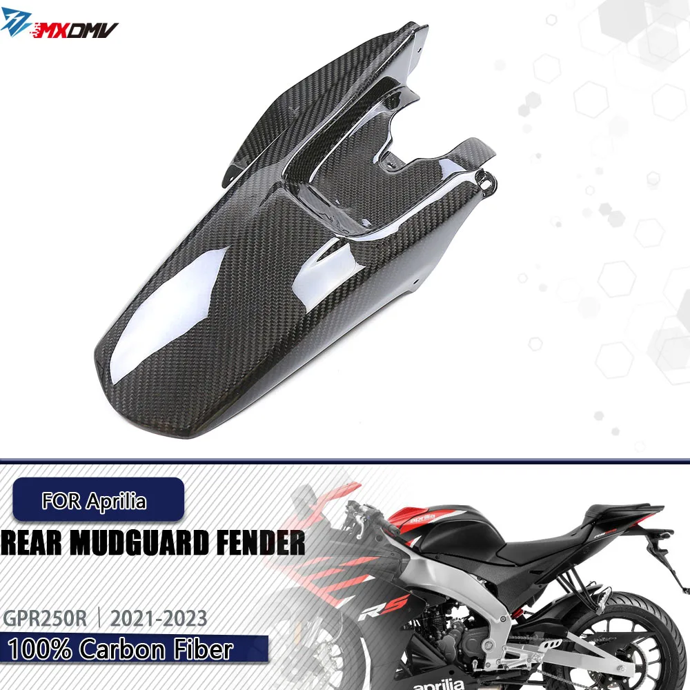 

For Aprilia GPR 250R 2021 2022 2023 Carbon Fiber Rear Mudguard Fender Motorcycle Splash Hugger Wheel Cover