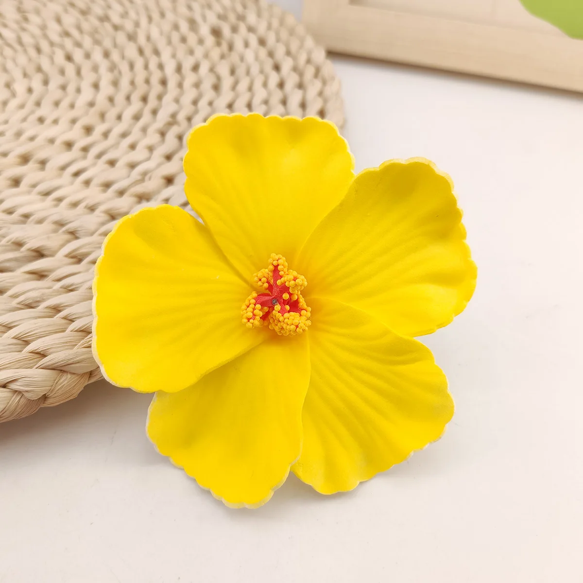 1/2/4/9 Stück Hawaiianische Blumen-Haarspangen für Frauen und Mädchen, romantische Bohemian-Blumen-Seitenpony-Clips, BB-Haarspangen, Haar-Accessoires – Detail 9