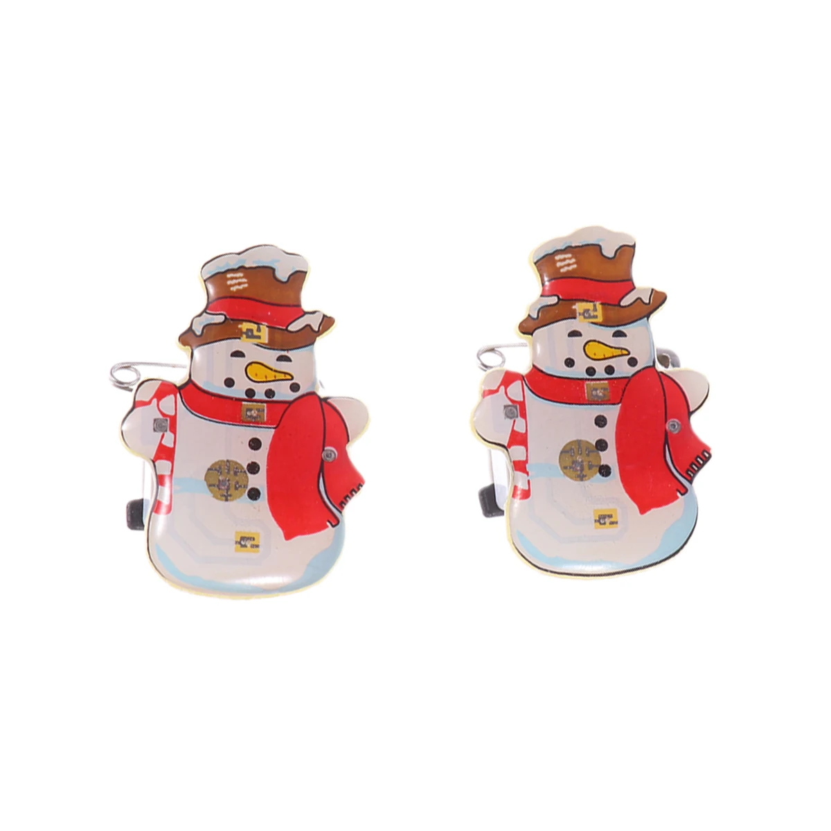

25 Pcs Glitter Brooch Christmas Snowman Lighted Pins Ornaments Women Xmas DIY Craft Sewing Gift Decorations LED Badges