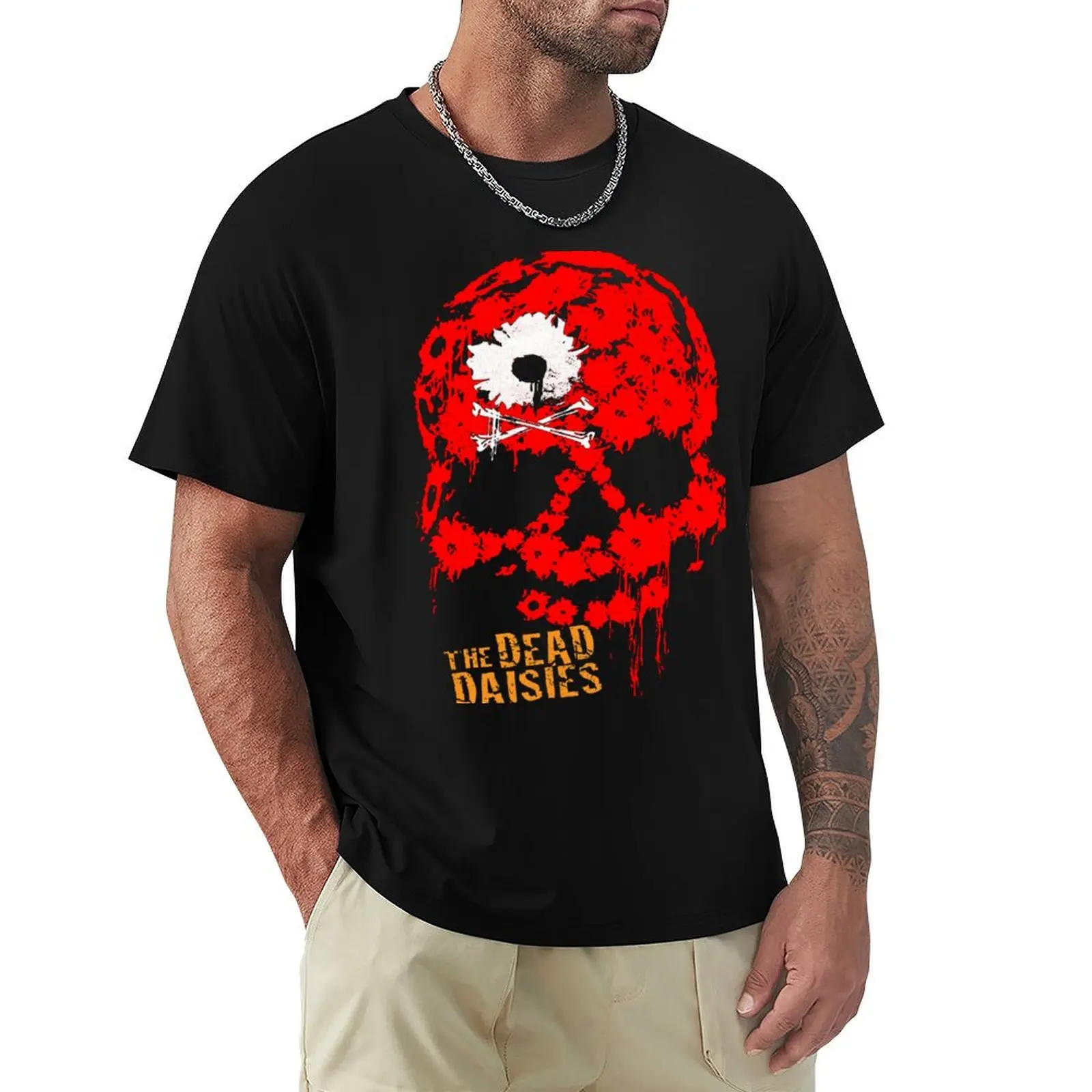 The Dead Daisies Tour T-Shirt Casual All Match Tee Shirt for Men