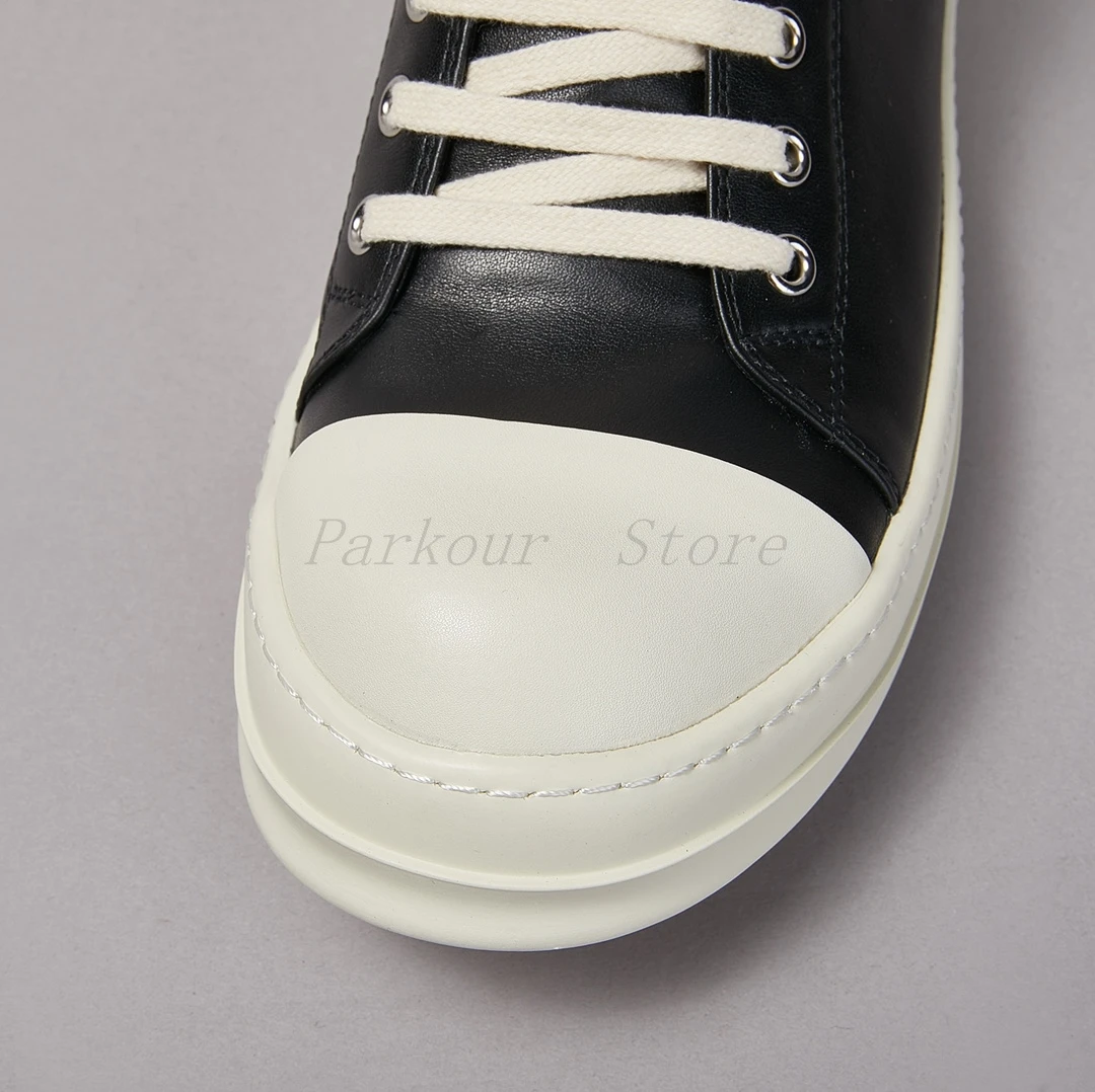 

Classic Black Cowhide Low Cut Casual Shoes Unisex High-Quality Sports Multifunctional Fashion Designers Boots for Men And Women