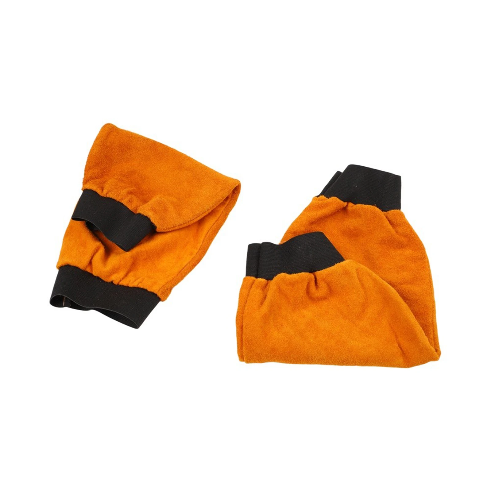 Leather welding arm guards for industrial welding tasks offering comfort breathability and reliable heat resistance