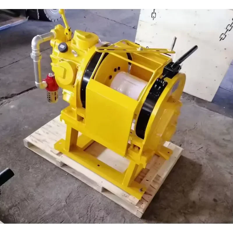 Mine Explosion-proof Pneumatic Motor Power Winch Hand Brake Pneumatic Winch Air Tugger Hoist for Mining
