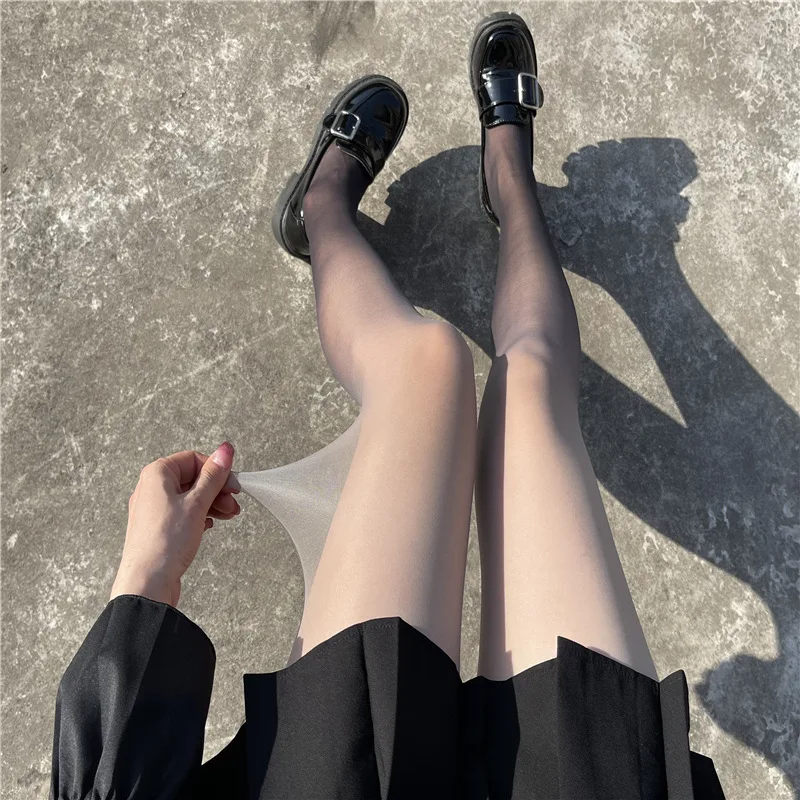 Summer Women’s Gothic Velour Ombre Sheer Tights Gradient Candy Color Pantyhose Gradual Change Sexy Contrast Color Thin Stockings