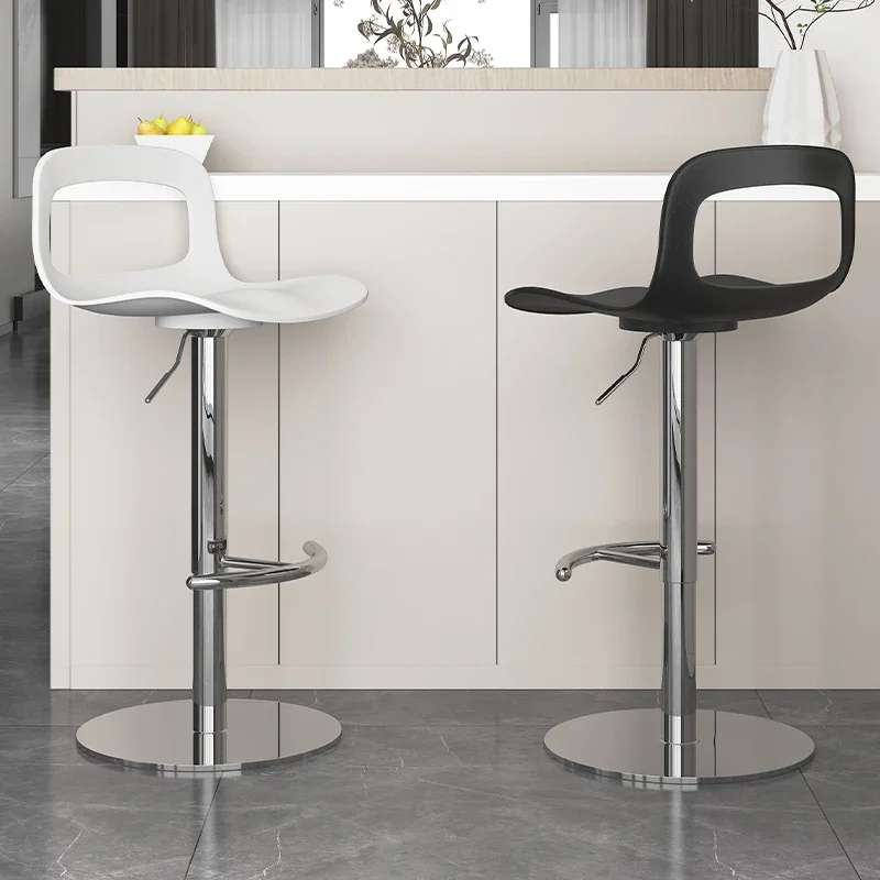 Bar chair modern simple high-footed household stainless steel bar chair lift light luxury bar