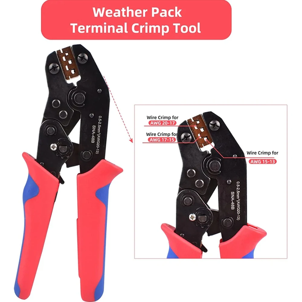Imagem -05 - Terminal de Fio de Crimpagem com Manga e Pinçador Isolados 1000 Emenda Rápida Macho e Ônibus Conector pá 2.8 mm 4.8 mm 6.3 mm
