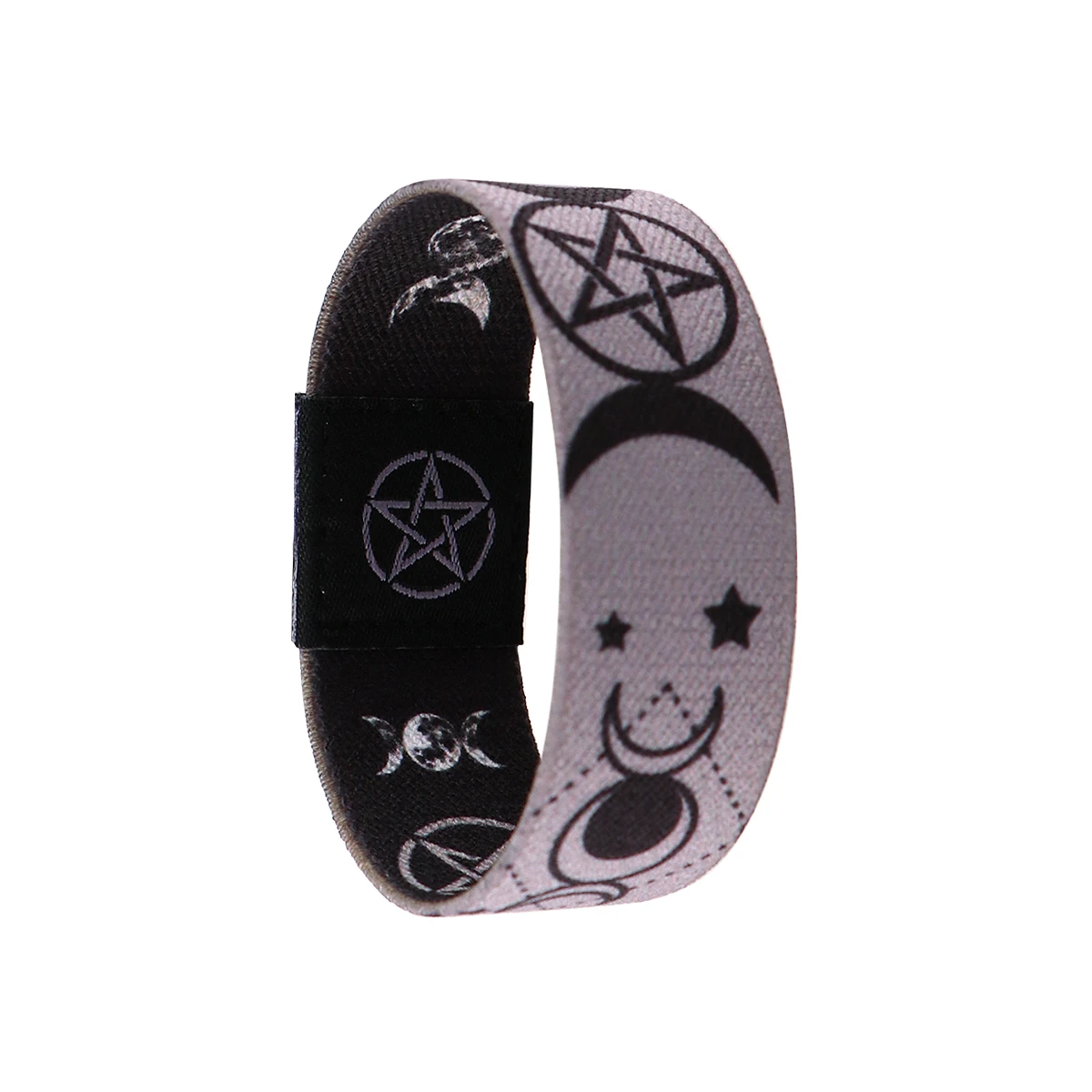 Bracelet Bracelets on Hand Triple Moon Goddess Wicca Pentagram Magic Amulet Stretch Wristband Bracelet for Women Men Bangles