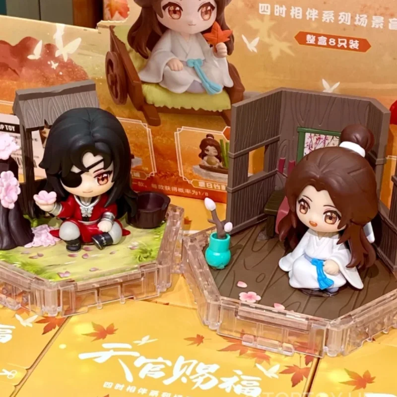 

Официальная глухая коробка Heaven, фигурка аниме, четыре сезона, Xie Lian, модная коробка-сюрприз, украшение для рабочего стола, подарок