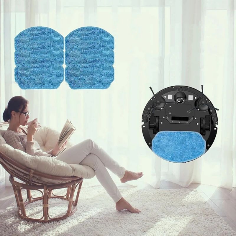 Mop Pads Accessories For MAMNV ZCWA ONSON BR150, BR151 For MANVINS G20 Robot Vacuum Cleaner Reusable Microfiber Mop Pads