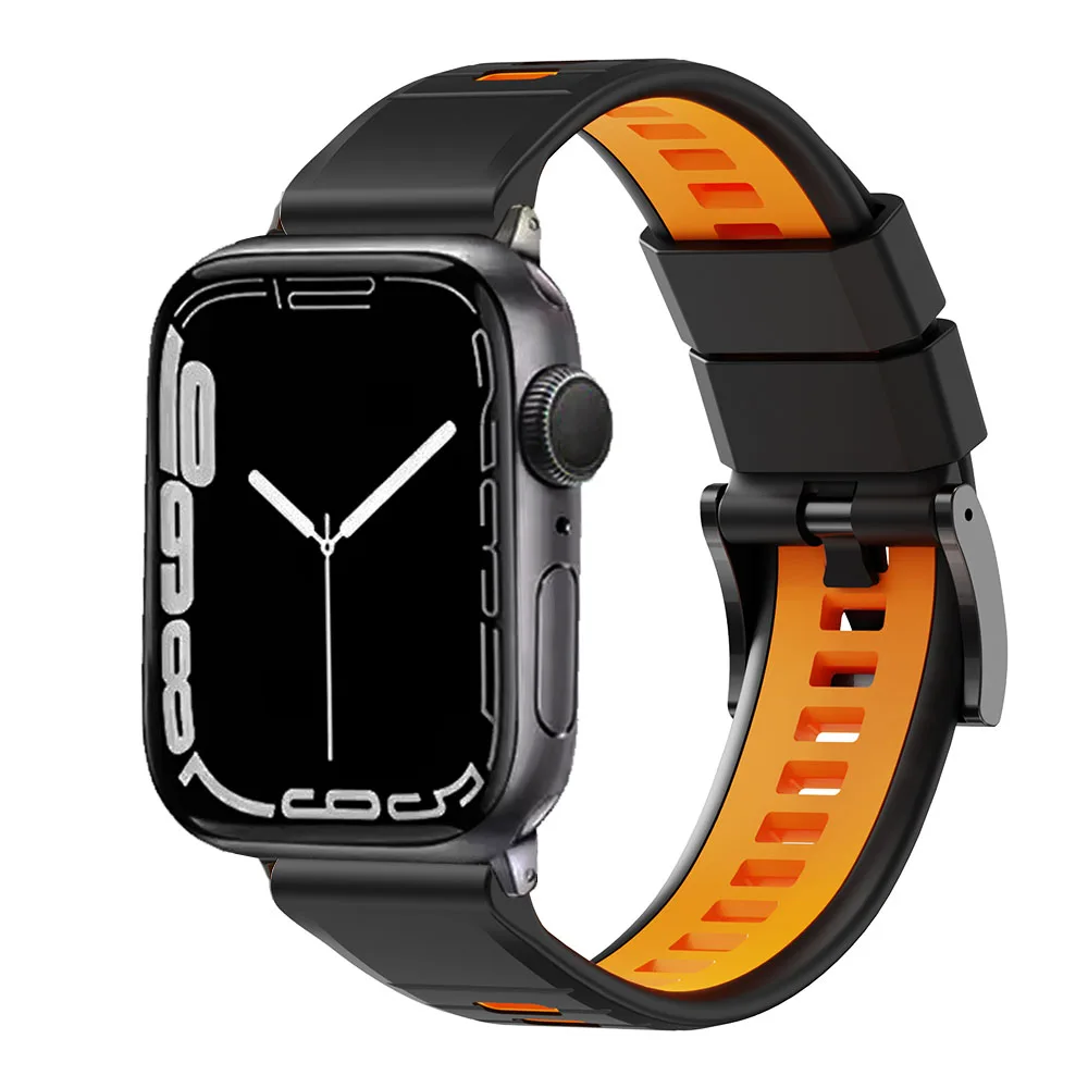 Sports Silicone Band for Apple Watch Series 11/10/9/SE/8/7/6/5 Ultra 3 2 1 49mm/46mm/45mm/44mm/42mm Strap Wristband Watchband