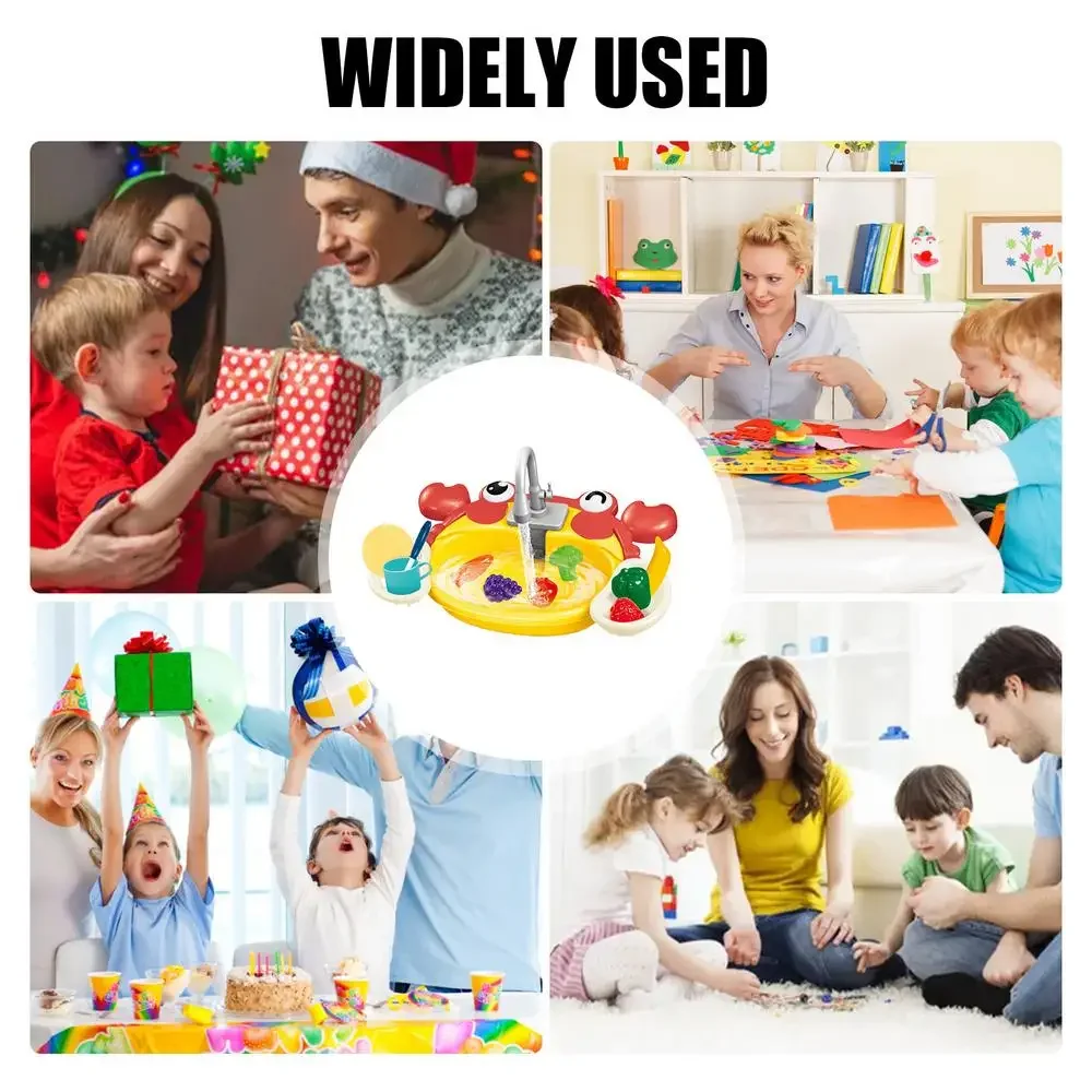 Детская кухонная раковина, электрическая посудомоечная машина, игровая игрушка с беговой водой, ролевая игра, детский рождественский фестиваль, подарок