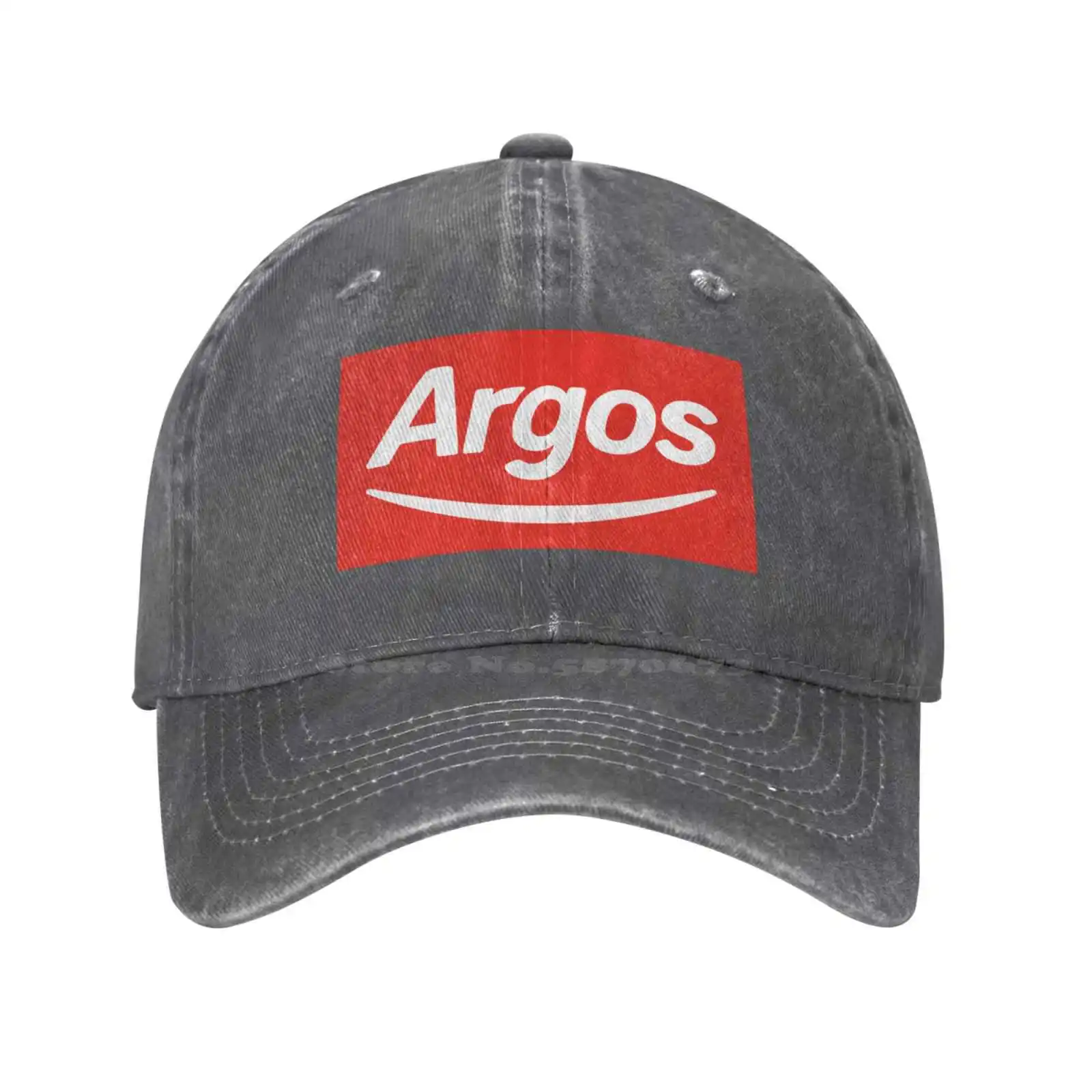 Casquette de Baseball en Denim avec Logo Argos, Chapeau de Qualité