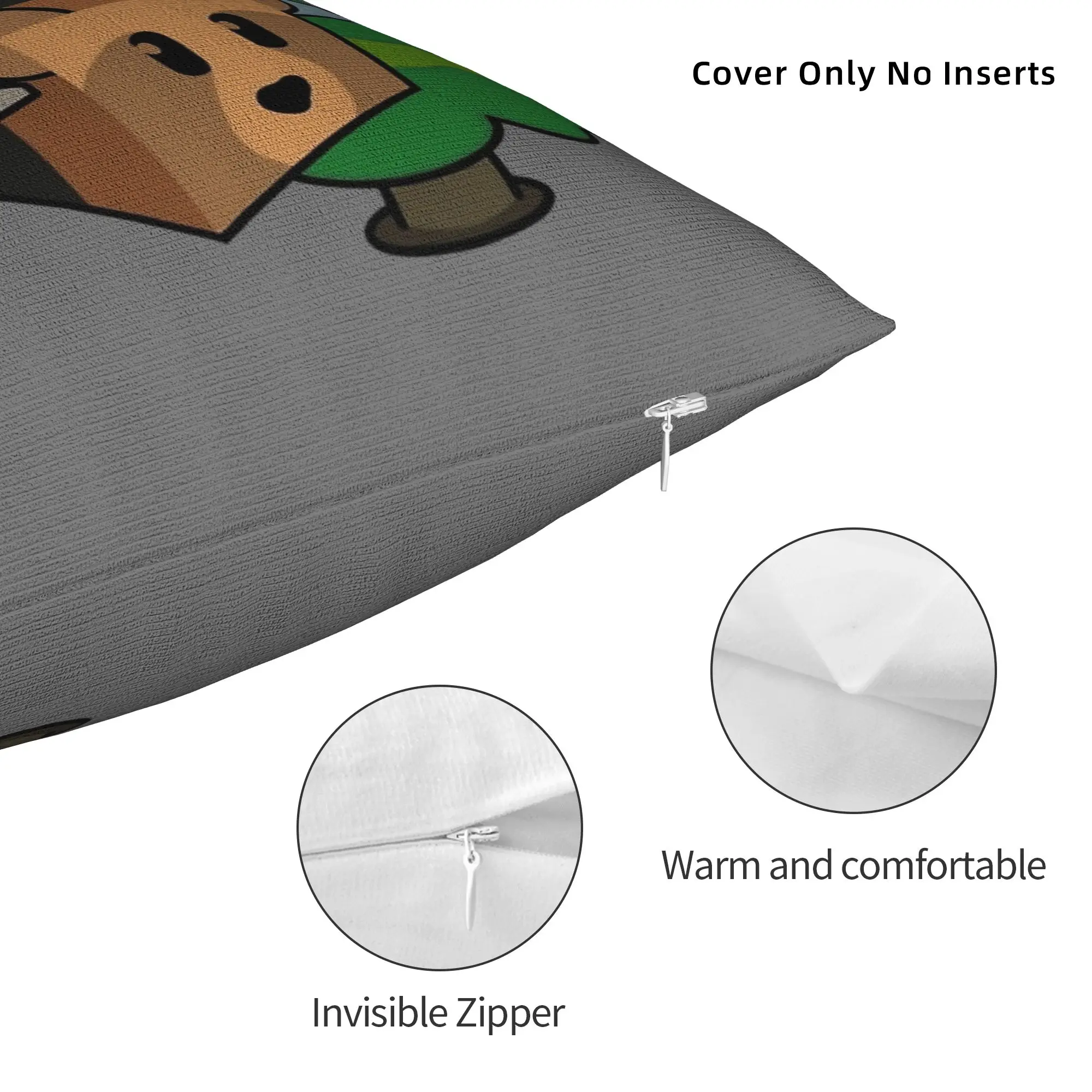 Bee Swarm Simulator Collection BSS Pillowcase Printed Polyester Cushion Cover Decor Game Pillow Case Cover Home Square