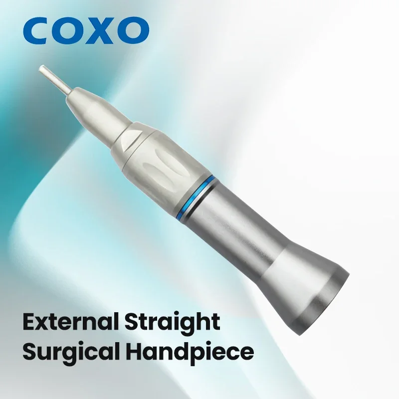 

COXO CX235-2F External Straight Nozzle 1:1 External Air Turbine Handpiece Direct Drive for Dental Tooth Cleaning and Whitening