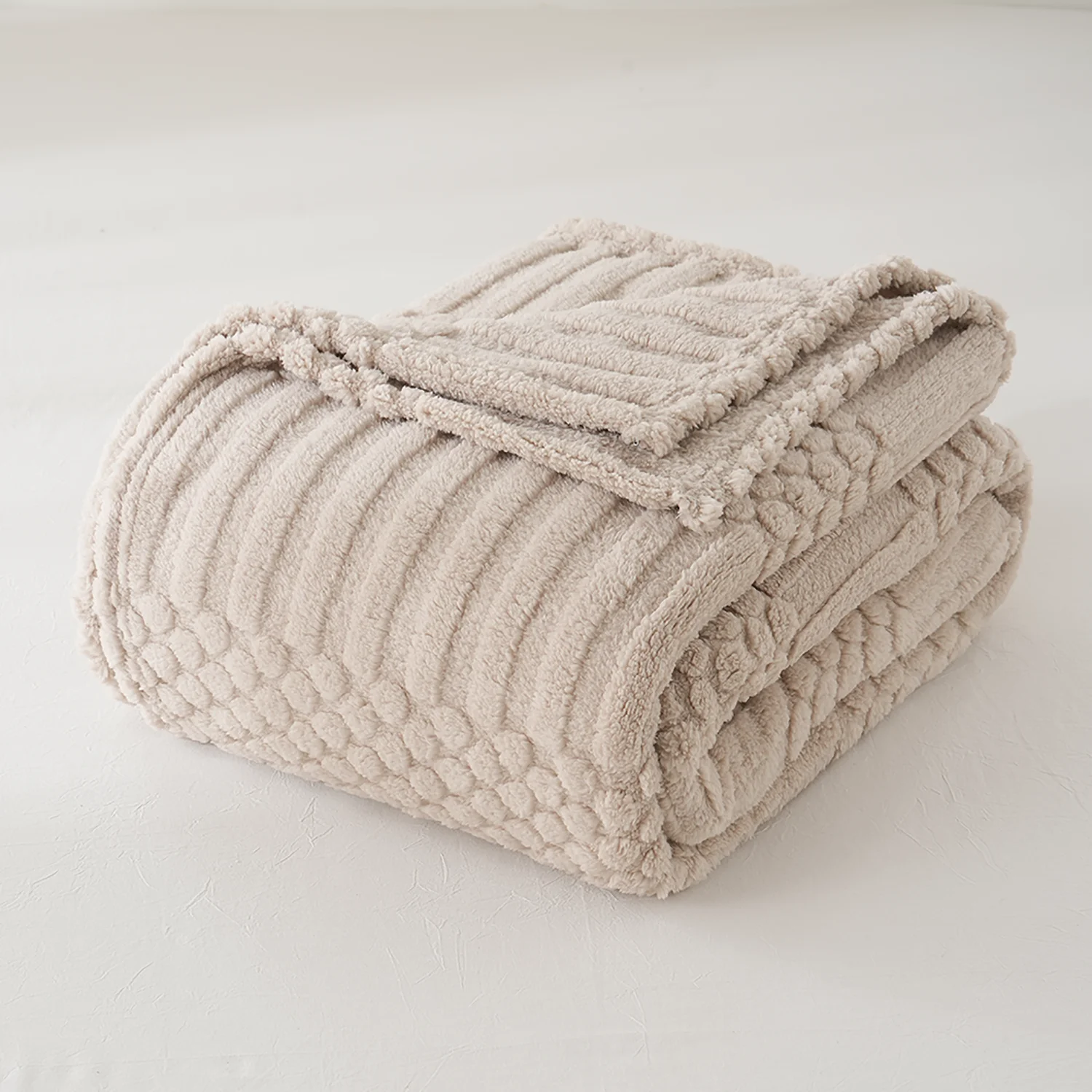 Throw Blanket for Couch-Soft Burnt Orange Boho Bed Throw Blanket, Fleece Cozy Blanket for Autumn,Cute Fluffy Lightweight Blanket