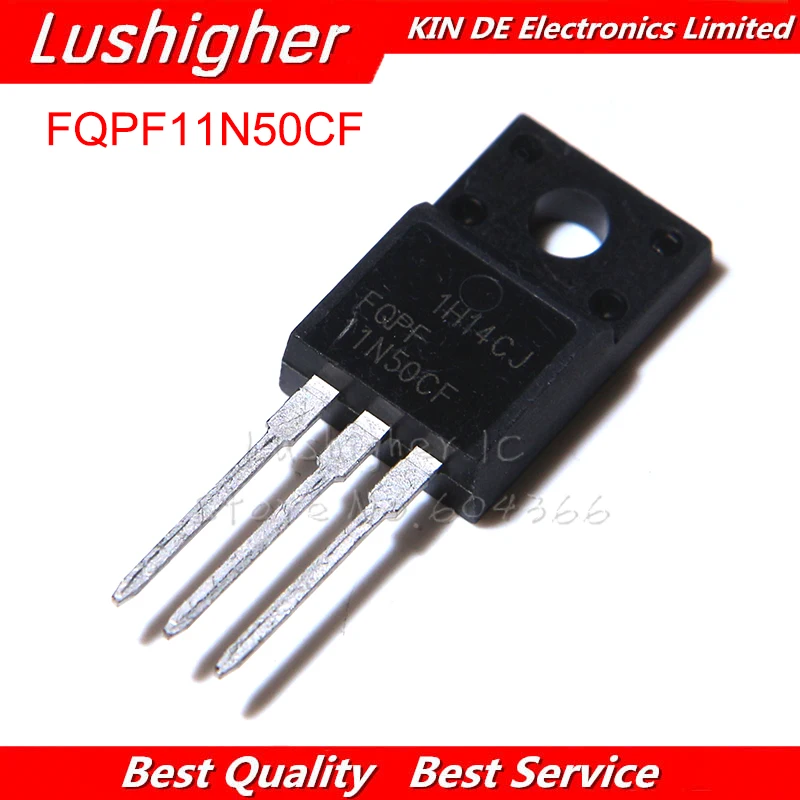 10pcs FQPF11N50CF TO-220F 11N50CF TO-220 11N50 FQPF11N50 FQPF11N50C