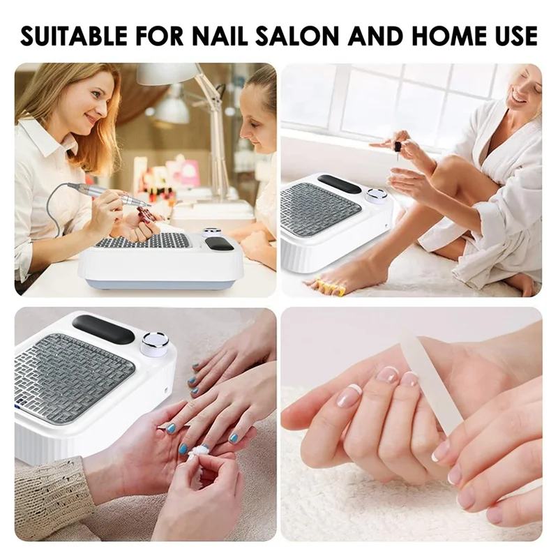 

【Купитье】многоразовый фильтр, пылесборник для ногтей, регулируемый вакуумный вентилятор для акрилового геля, вакуумный пылесос для салона, домашнего маникюра, вилка стандарта США