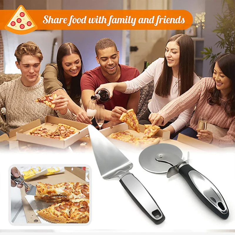 Premium Edelstahl Küche Pizza Cutter Rad Server Werkzeuge Hause Messer Waffel Cookies Kuchen Brot Teig Slicer Backen Gadgets – Detail 1