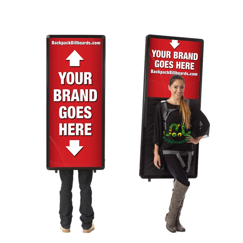 

Innovative Portable LED Backpack Light Box, Movable Billboard Advertising Equipment, Walking Advertisements Advertising Light