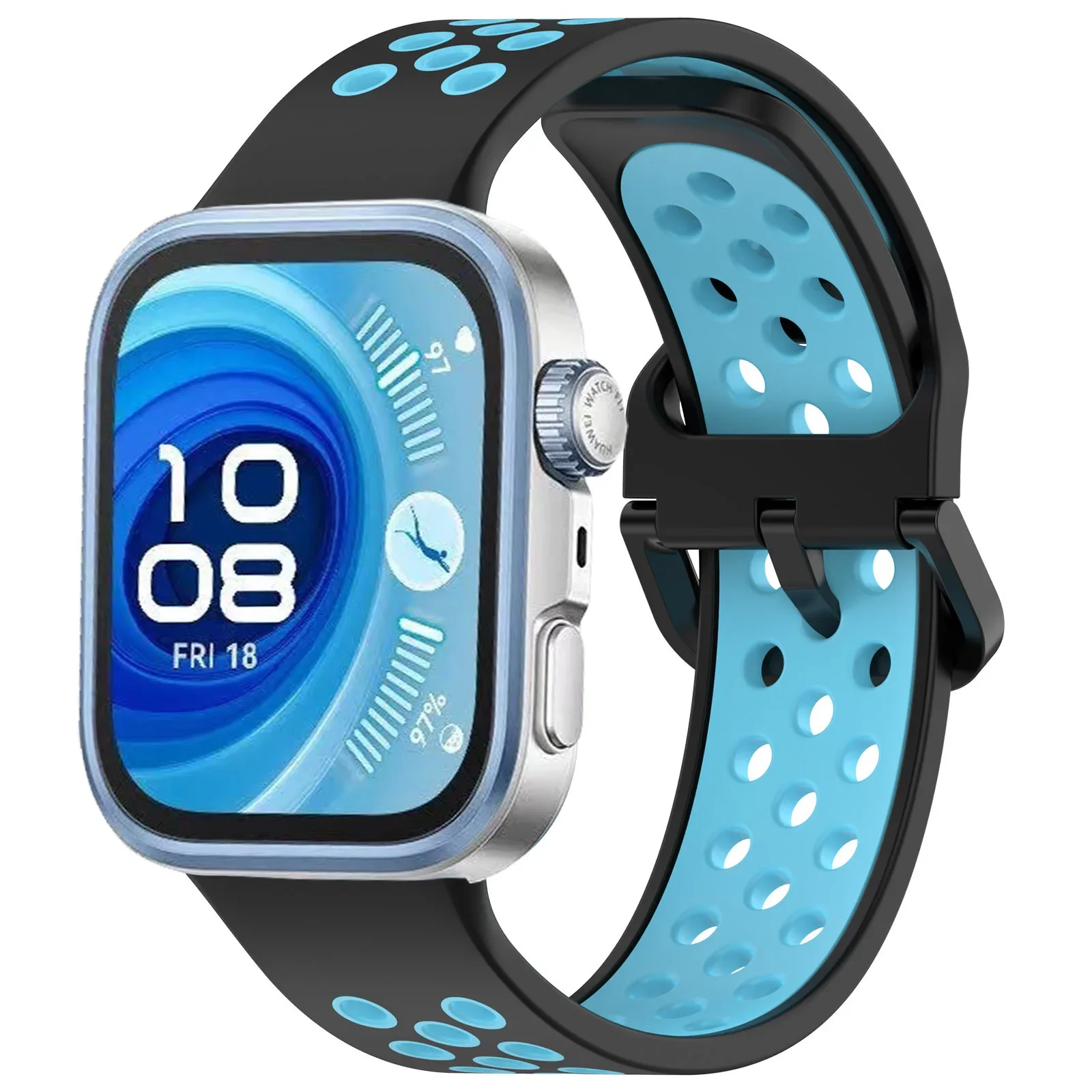 Дышащий силиконовый ремешок для часов Huawei Watch Fit 4 3 4 Pro, спортивный браслет, сменный браслет для часов Huawei Watch Fit 4 Pro/4