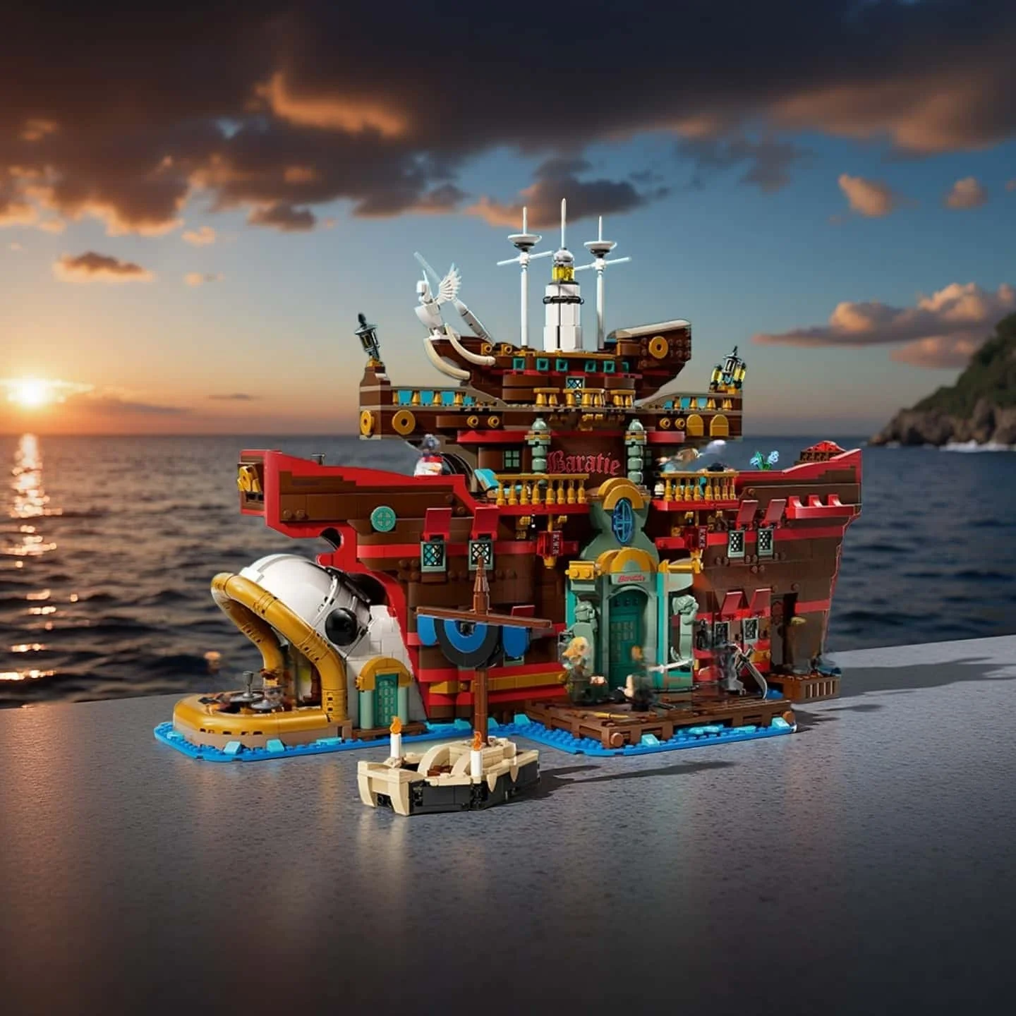 

Floating Restaurant Building Blocks Sets 3402pcs Suitable For Christmas Gifts