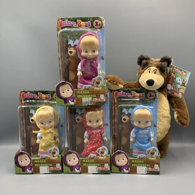 ‌ Muñeca de Peluche Original de Marthas y el Oso, Modelo de Oso, Juguetes de Simulación, Muñeca de Dibujos Animados, Juguete de Imitación para Niñas y Niños, Regalo Navideño