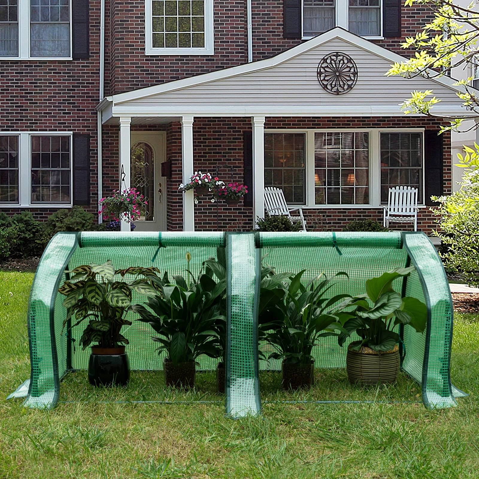 Serre de jardin en polyéthylène WOLTU, anti-UV, imperméable, pour protéger les plantes et les fleurs, fournitures de jardinage, serre extérieure pour plantes