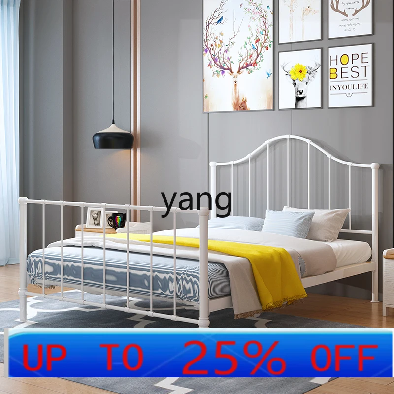 lmm Iron Art Double Loft Bed Duplex Modern Simple Iron Bed Stainless Steel Bed Customization