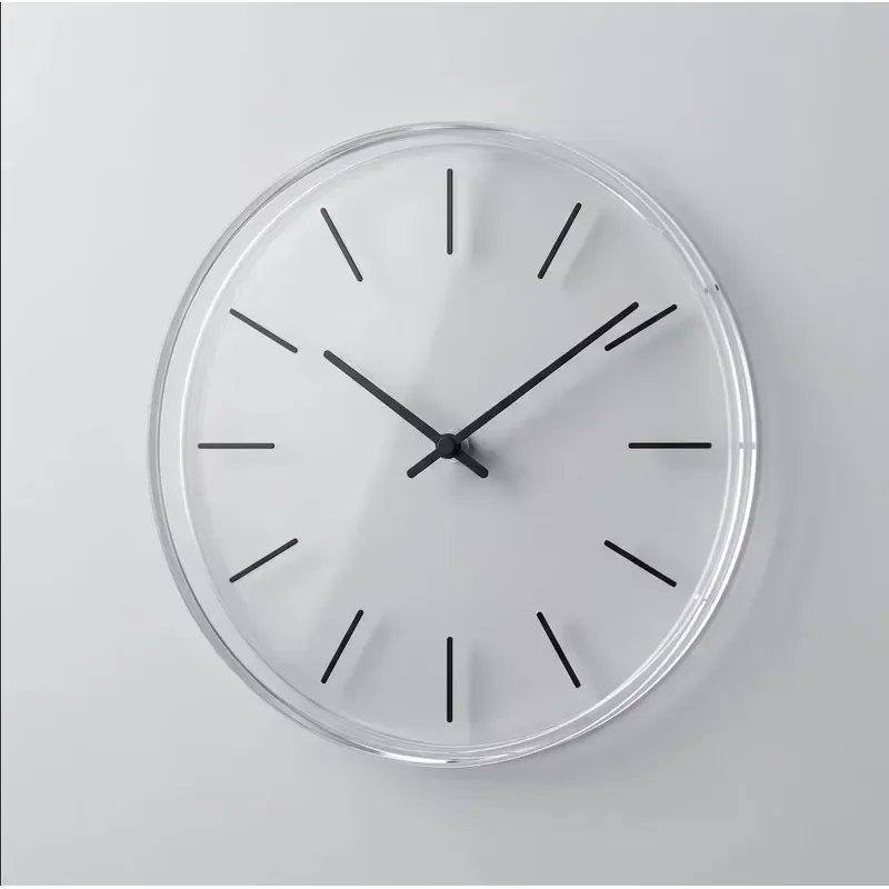 Art Deco Acrylic Wall Clock 7.8 Inch Silent Quartz Movement Exquisite Digital Display Customizable OEM ODM Home Decor